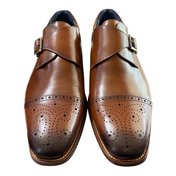 Stacy Adams Men’s Cognac Leather Dress Shoes – Size 11 main image 5